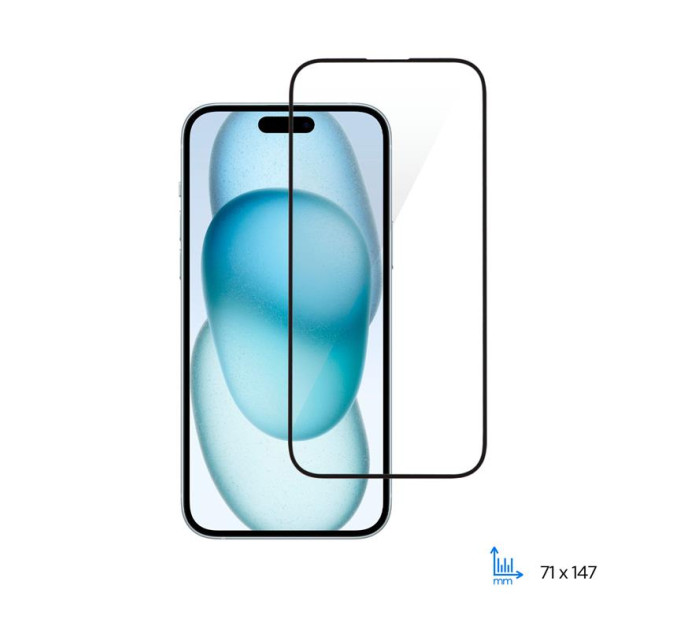 2E Скло захисне 2E 2.5D FCFG iPhone 15 Black (2E-IP-15.-6.1-SMFCFG-BB)