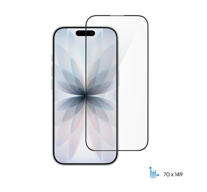 2E Скло захисне 2E 2.5D FCFG iPhone 17 Black (2E-IP-17.-6.3-SMFCFG-BB)