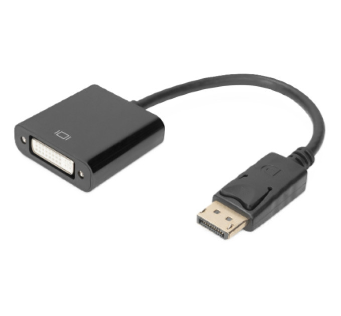 Digitus Перехідник DisplayPort M to DVI F 0.15m Full HD Digitus (AK-340401-001-S)