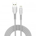 Дата кабель USB 2.0 AM to Lightning 1.0m line-drawing white ColorWay (CW-CBUL027-WH)