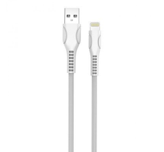 Дата кабель USB 2.0 AM to Lightning 1.0m line-drawing white ColorWay (CW-CBUL027-WH)
