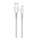 Дата кабель USB 2.0 AM to Lightning 1.0m line-drawing white ColorWay (CW-CBUL027-WH)