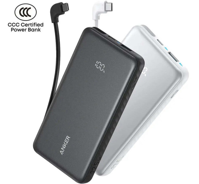 Anker Універсальна мобільна батарея Anker Zolo 10000mAh 22.5W White (A110DH21)