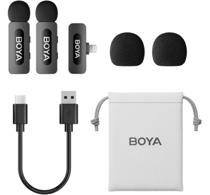 Boya Мікрофон Boya BY-V2 Lightning Black (BY-V2)
