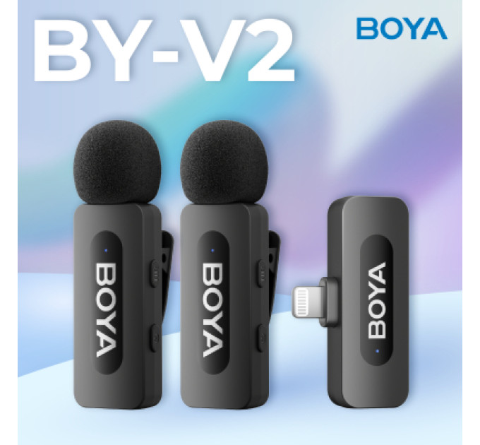 Boya Мікрофон Boya BY-V2 Lightning Black (BY-V2)