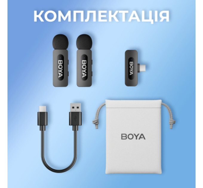 Boya Мікрофон Boya BY-V20 Type-C Black (BY-V20)