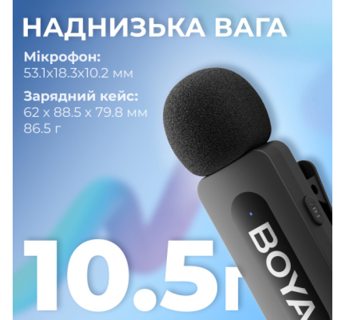 Boya Мікрофон Boya BY-V30 Type-C Black (BY-V30)