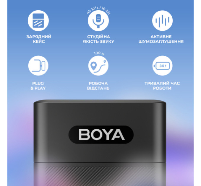 Boya Мікрофон Boya BY-V30 Type-C Black (BY-V30)