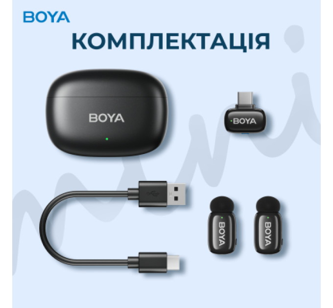 Boya Мікрофон Boya mini-14 Type-C Black (mini-14)
