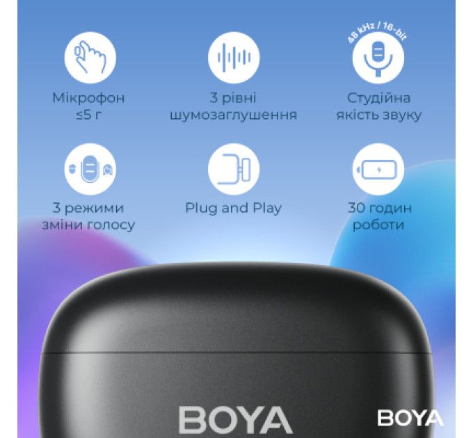 Boya Мікрофон Boya mini-14 Type-C Black (mini-14)