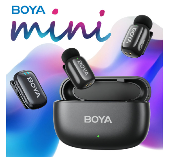 Boya Мікрофон Boya mini-18 3,5 мм/TRS/Type-C Black (mini-18)