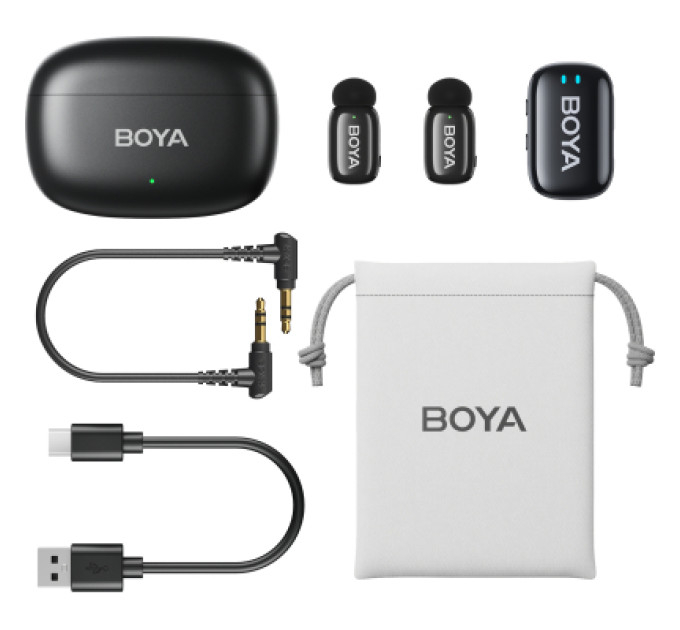 Boya Мікрофон Boya mini-18 3,5 мм/TRS/Type-C Black (mini-18)