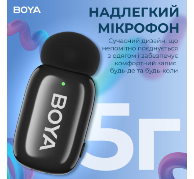 Boya Мікрофон Boya mini-23 Type-C Black (mini-23)