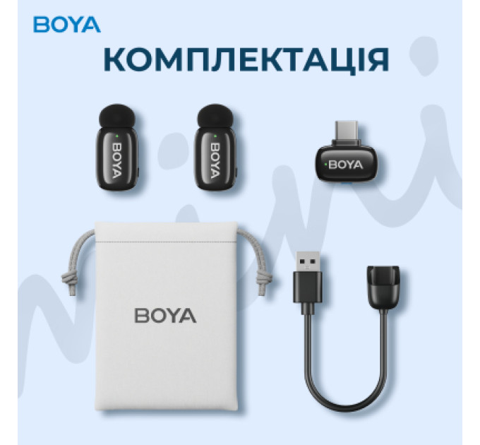 Boya Мікрофон Boya mini-23 Type-C Black (mini-23)