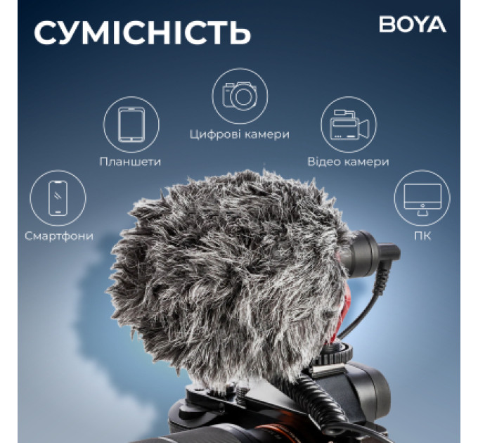 Boya Мікрофон Boya BY-MM1+ Black (BY-MM1+)