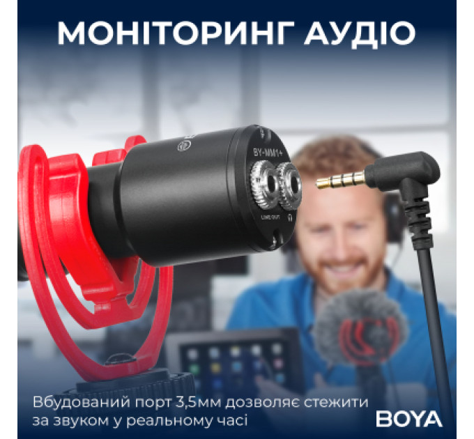 Boya Мікрофон Boya BY-MM1+ Black (BY-MM1+)