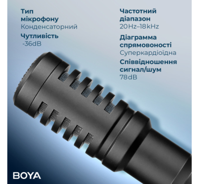Boya Мікрофон Boya BY-MM1+ Black (BY-MM1+)