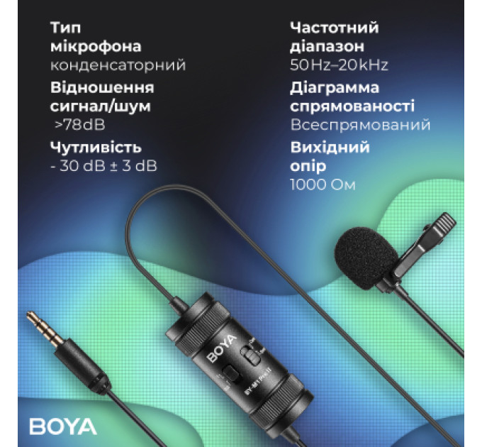 Boya Мікрофон Boya BY-M1 Pro II Black (BY-M1 Pro II)