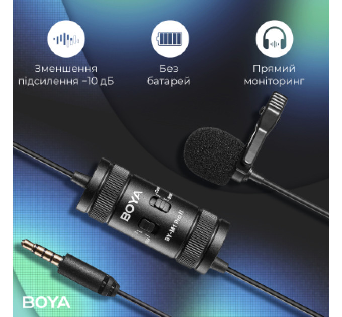 Boya Мікрофон Boya BY-M1 Pro II Black (BY-M1 Pro II)