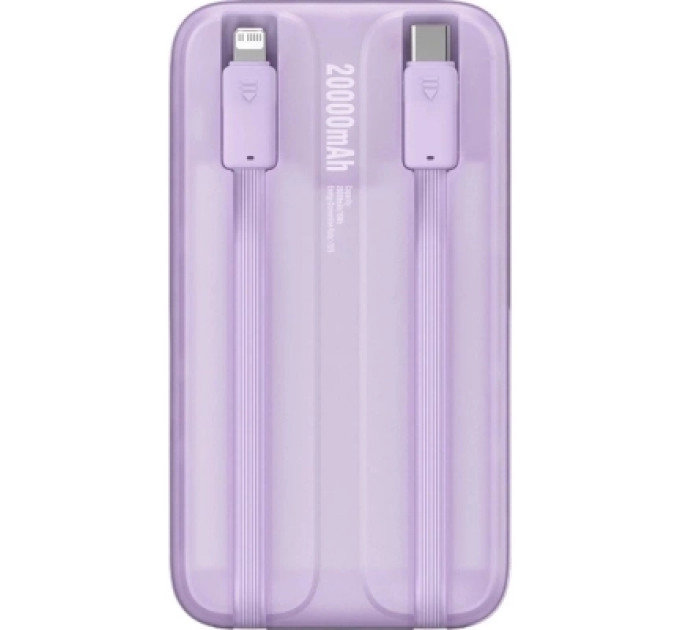Baseus Батарея універсальна Baseus Comet 20000mAh 22.5W PD QC Purple (PPMD020105)