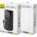 Dudao Батарея універсальна Dudao K15Pro 20000mAh PD/22.5W, QC, with built-in cables, Black (6977196682430)