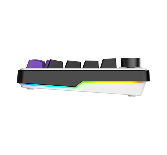 Hator Клавіатура Hator Hellyberry HK75 Mechanical Linear RGB Wireless/Bluetooth/USB UA Black/White (HK75_wireless)