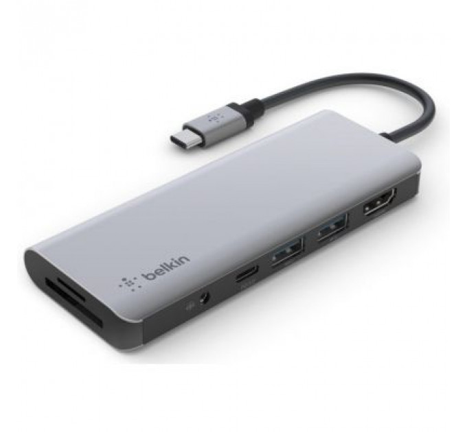 Концентратор Belkin USB-C 7-in-1 Multiport Dock (AVC009BTSGY)