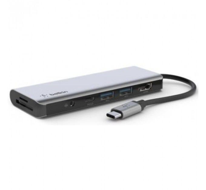 Концентратор Belkin USB-C 7-in-1 Multiport Dock (AVC009BTSGY)