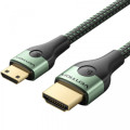 Vention Кабель мультимедійний HDMI M to HDMI mini M 2.0m V2.1 8K 60Hz green VENTION (AGJGH)