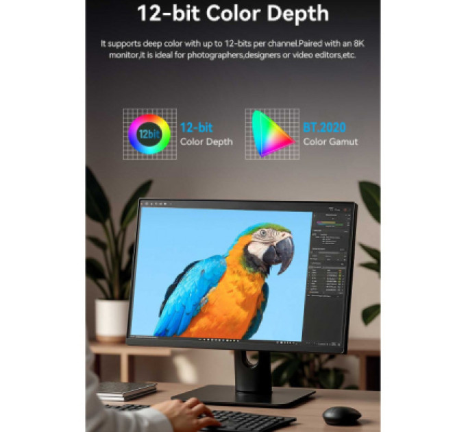 Vention Кабель мультимедійний HDMI M to HDMI mini M 1.0m V2.1 8K 60Hz green VENTION (AGJGF)