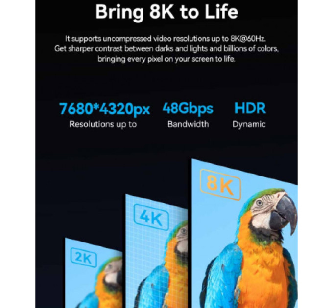 Vention Кабель мультимедійний HDMI M to HDMI mini M 1.0m V2.1 8K 60Hz green VENTION (AGJGF)