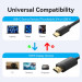 Vention Кабель мультимедійний USB-C to HDMI M 2.0m 4K 60Hz black VENTION (CRIBH)