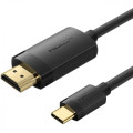Vention Кабель мультимедійний USB-C to HDMI M 2.0m 4K 60Hz black VENTION (CRIBH)