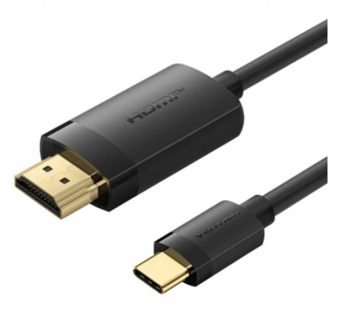 Vention Кабель мультимедійний USB-C to HDMI M 2.0m 4K 60Hz black VENTION (CRIBH)