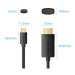 Vention Кабель мультимедійний USB-C to HDMI M 2.0m 4K 60Hz black VENTION (CRIBH)