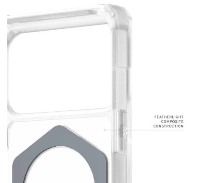 UAG Чохол до мобільного телефона UAG Plasma XTE MagSafe iPhone 17 Pro Max Clear/Titanium (114528114G36)