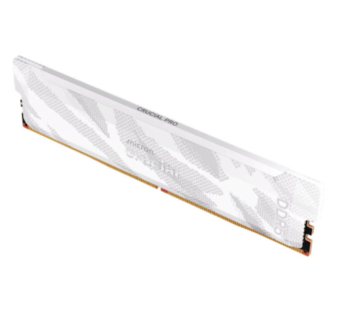 Crucial Модуль пам'яті для комп'ютера DDR5 16GB 6400 MHz Pro White Micron (CP16G64C32U5W)