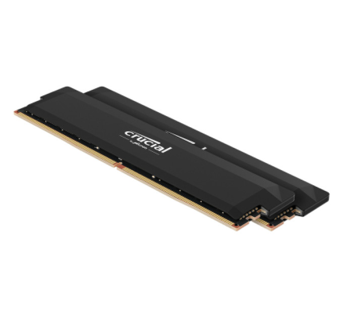 Crucial Модуль пам'яті для комп'ютера DDR5 64GB (2x32GB) 6400 MHz Pro Overclocking Black Micron (CP2K32G60C40U5B)