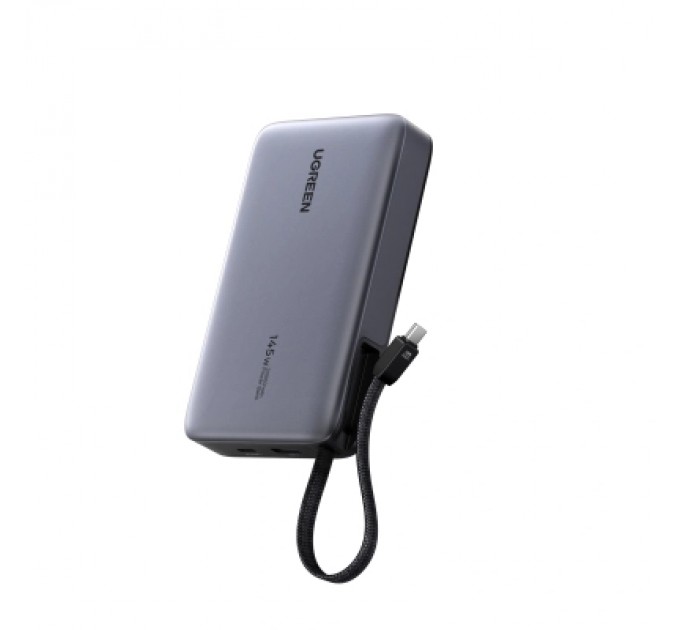 Батарея універсальна Ugreen 20000mAh 145W with Built-in Cable (PB551 55992B)