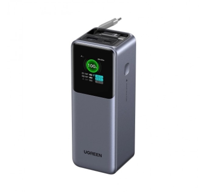 Батарея універсальна Ugreen 20000mAh 165W with Retractable Cable (PB726 55987B)