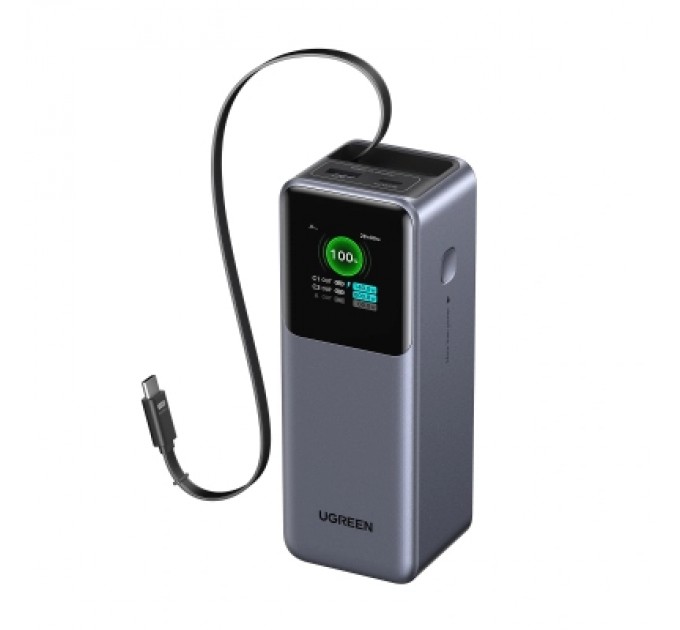 Батарея універсальна Ugreen 20000mAh 165W with Retractable Cable (PB726 55987B)