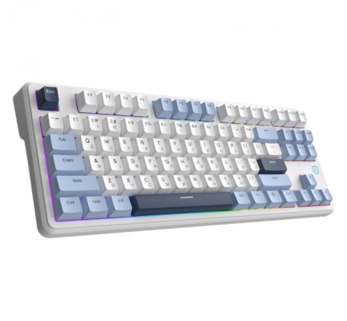 Клавіатура Ajazz AK870 V2 Flying Fish Switch USB UA White/Blue (AK870-V2-FF-BWB)