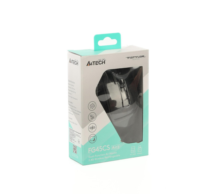A4Tech Миша бездротова A4Tech Fstyler FG45CS Air2 Stone Grey