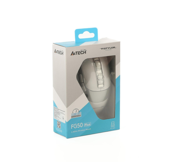 A4Tech Миша бездротова A4Tech Fstyler FG50 Plus White