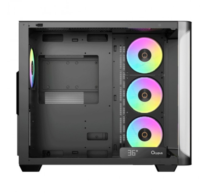 Корпус для ПК OCYPUS IOTA C70 BK CURVE ARGB DIGITAL (IOTA-C70-BKD400CD-GL)