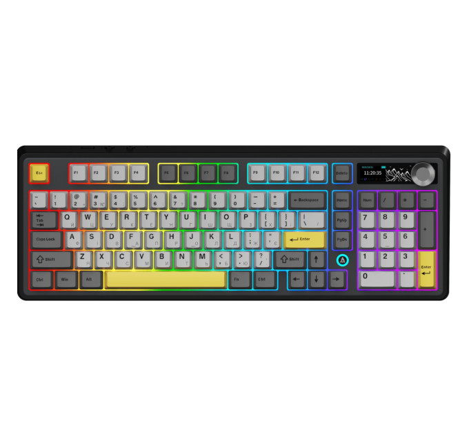 Ajazz Клавіатура бездротова Ajazz AK980 V2 Maillard Switch Black (AK980-V2-M-BGY)