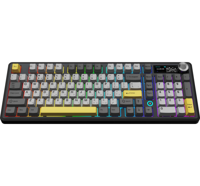 Ajazz Клавіатура бездротова Ajazz AK980 V2 Maillard Switch Black (AK980-V2-M-BGY)