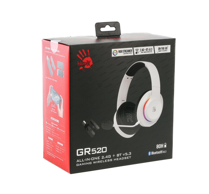 Bloody Bluetooth-гарнітура Bloody GR520 White