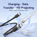 Vention Дата кабель USB-C M/F 1.0m 100W 10Gbps 4K60Hz VENTION (TRFBF)