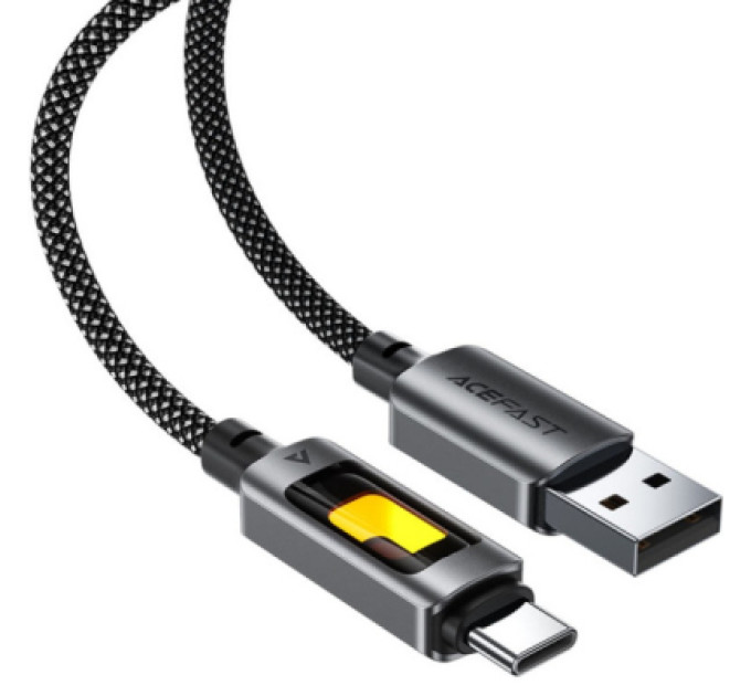 Acefast Дата кабель USB 2.0 AM to USB-C 1.2m 60W black Acefast (6974316284673)